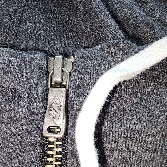 Nike Full Zipper Front Grey Hooded Sweatshirt Size XS - Picture 8 of 10
